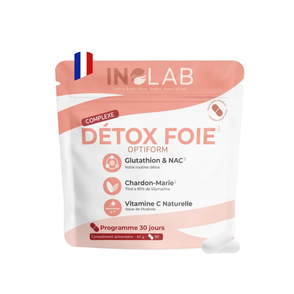 Sachet de complément alimentaire pour la détox du foie