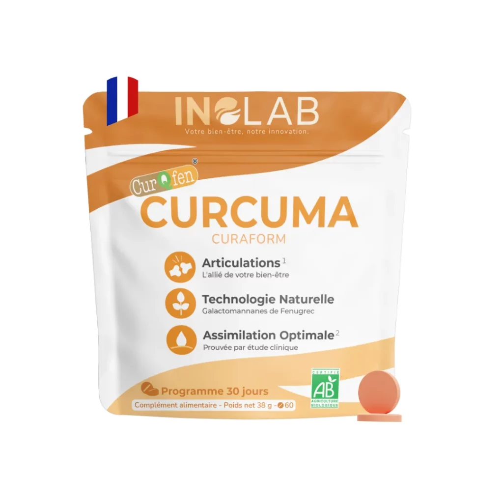 sachet de Curcuma Bio titré en Curcumine, CurQfen®