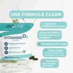 vitamine D3 fabriquée en France, 100% Végan sans gluten sans lactose et sans OGM
