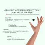 tutoriel pour la prise de comprimés anti stress naturels et végan