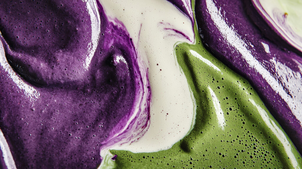 ube-matcha-vert-violet-et-blanc-creant-un-motif-marbre-café-substitut