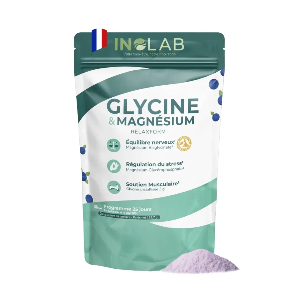 Glycine & Magnésium Relaxation nerveuse¹ et musculaire²